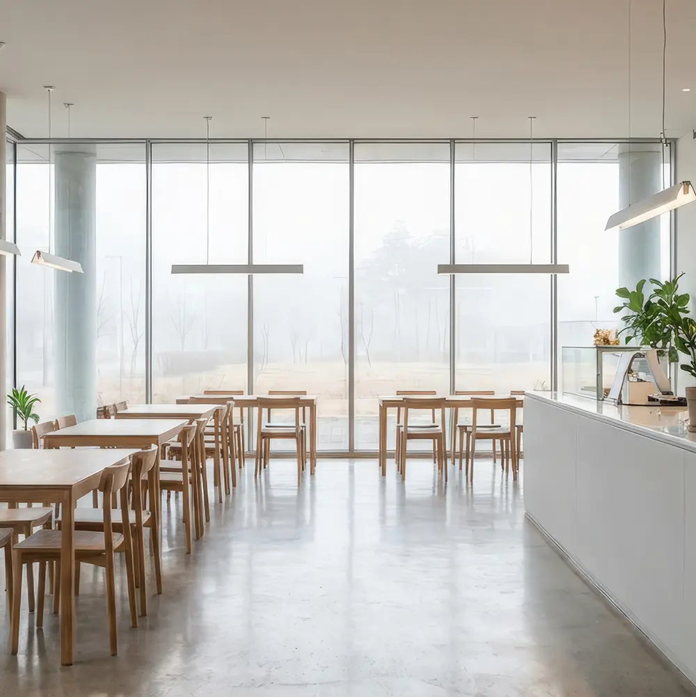 무인 카페 인테리어