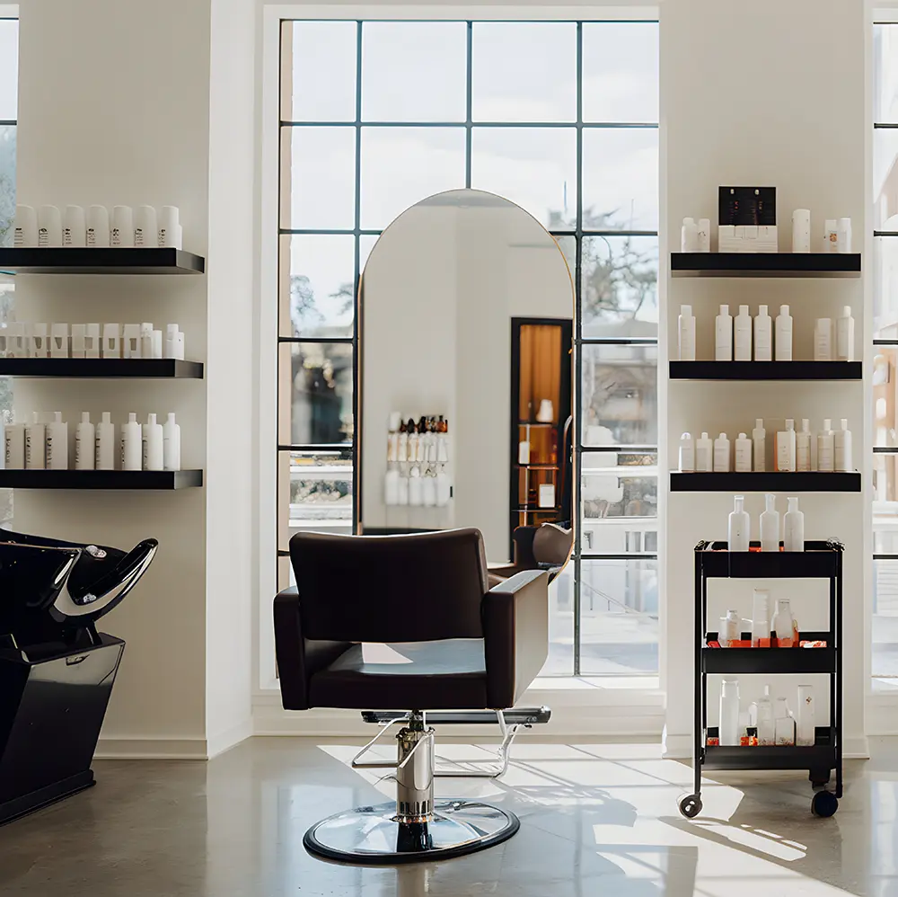 송도 1인 미용실 인테리어