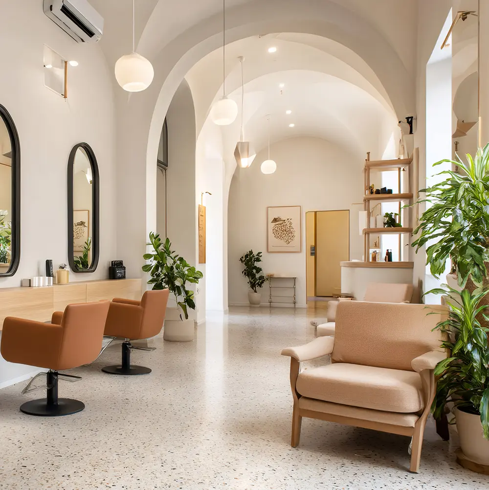 송도 1인 미용실 인테리어